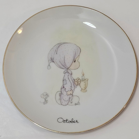 Precious Moments Months of the Year Plates - October - Picture 9 of 11